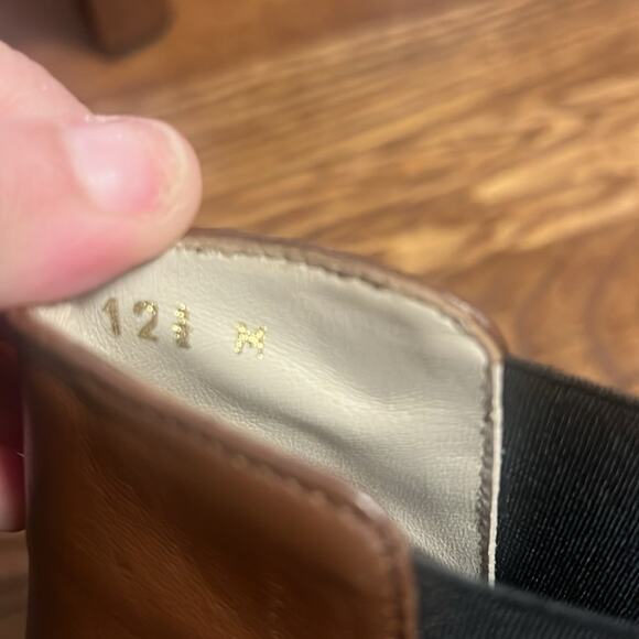 Amalfi by Rangoni Isole Womens Sz 12.5 Brown Leather Chelsea Ankle Bootie - Picture 4 of 10